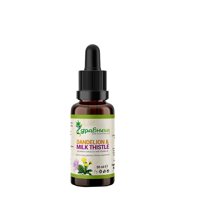 ЗДРАВНИЦА МАСЛО ОТ ГЛУХАРЧЕ И БЯЛ ТРЪН 50 мл. / ZDRAVNITZA DANDELION OIL AND MILK THISTLE