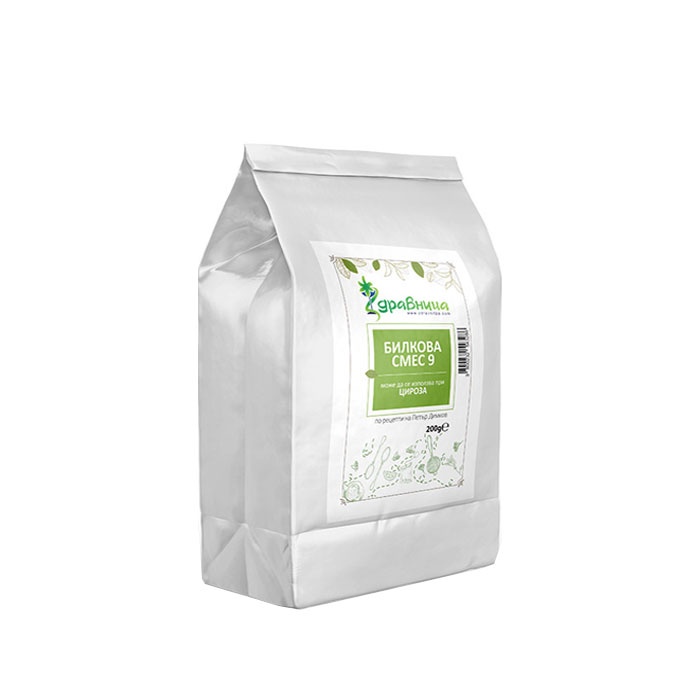 ЗДРАВНИЦА БИЛКОВА СМЕС №9 200 гр. / ZDRAVNITSA HERBAL MIXTURE N9 FOR CIRRHOSIS