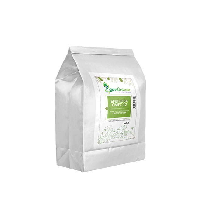 ЗДРАВНИЦА БИЛКОВА СМЕС №12 ПРИ ХИПЕРТОНИЯ 200 гр. / ZDRAVNITZA HERBAL MIXTURE №12