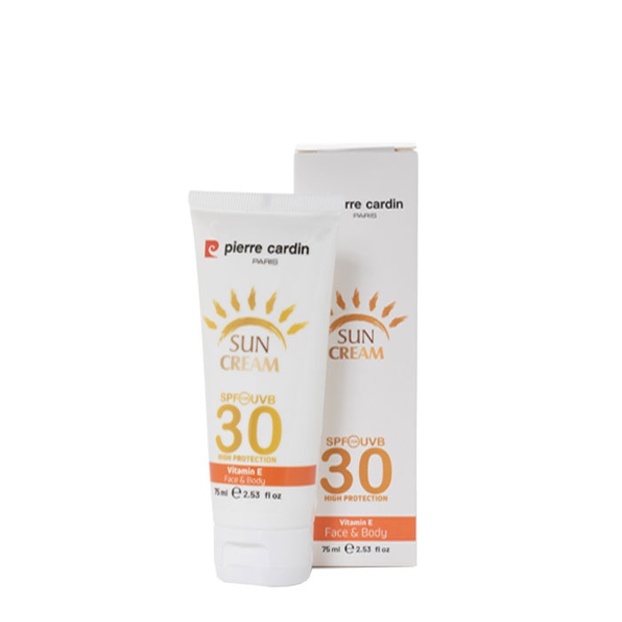 СЛЪНЦЕЗАЩИТЕН КРЕМ ЗА ЛИЦЕ И ТЯЛО SPF30 ПИЕР КАРДЕН 75 мл. / PIERRE CARDIN SUN CREAM SPF30 FACE AND BODY