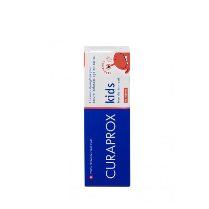 ПАСТА ЗА ЗЪБИ ЗА ДЕЦА ЯГОДА 60 мл. / CURAPROX KIDS TOOTHPASTE STRAWBERRY
