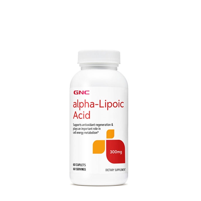 АЛФА ЛИПОЕВА КИСЕЛИНА каплети 300 мг. 60 броя / GNC ALPHA LIPOIC ACID