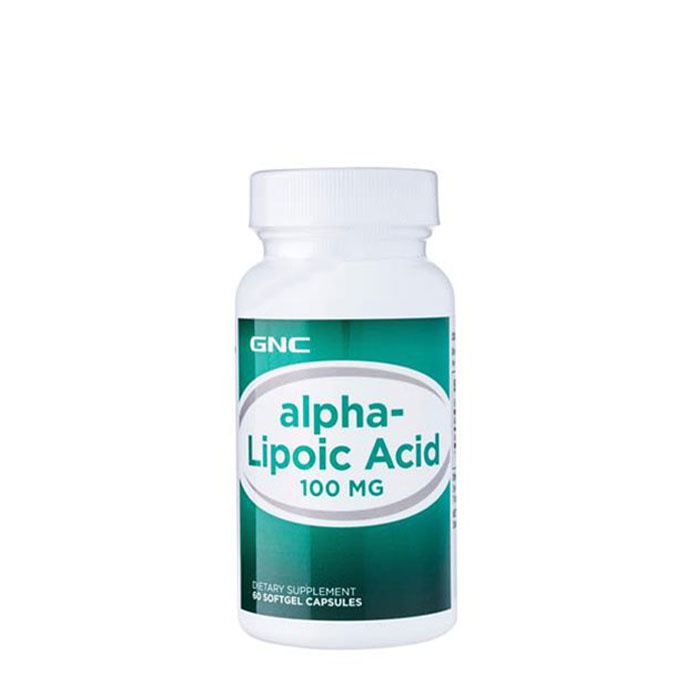 АЛФА ЛИПОЕВА КИСЕЛИНА капсули 100 мг. 60 броя / GNC ALPHA LIPOIC ACID