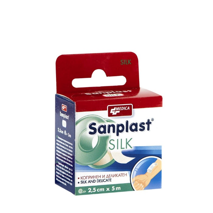 САНПЛАСТ СИЛК 2.5 см. x 5 м. / SANPLAST SILK