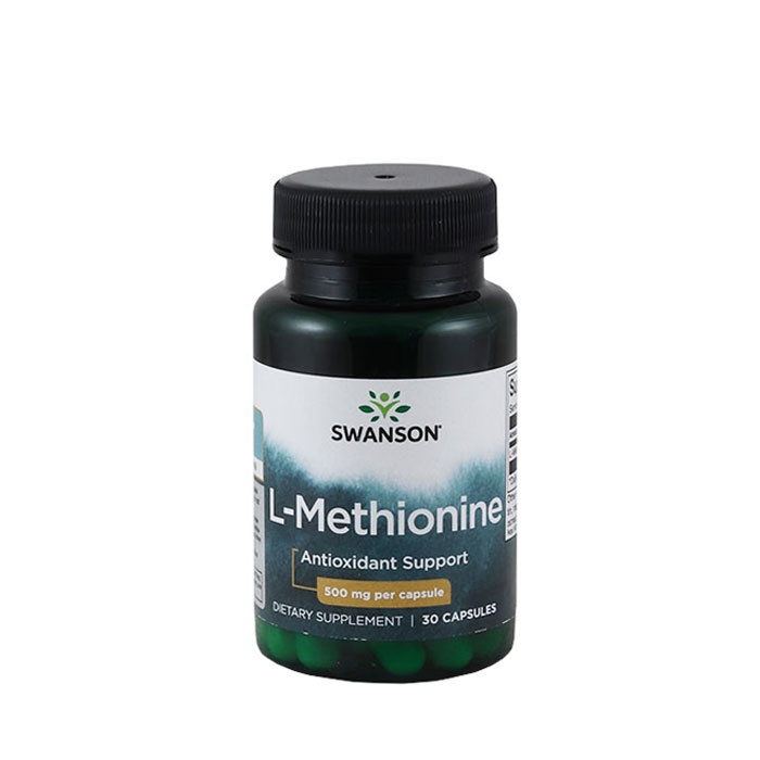 СУОНСЪН ЧИСТ L-МЕТИОНИН капсули 500 мг. 30 броя / SWANSON 100% PURE L-METHIONINE
