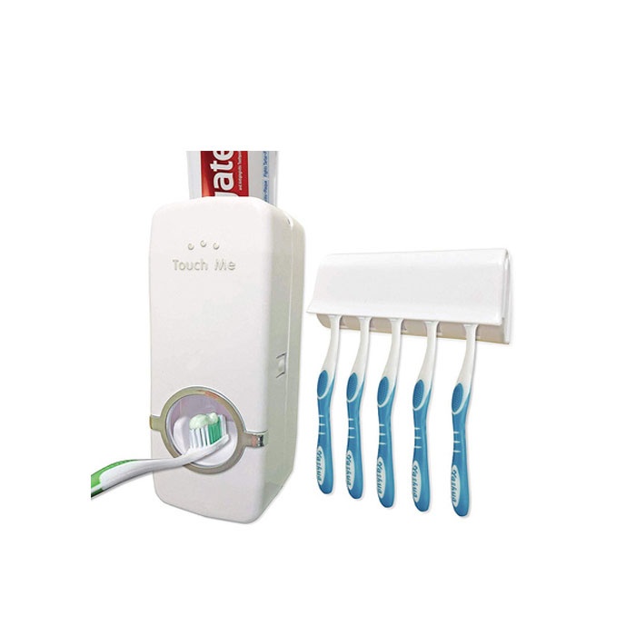 ДОЗАТОР ЗА ПАСТА ЗА ЗЪБИ С ПОСТАВКА ЗА ЧЕТКИ / TOOTHPASTE DISPENSER WITH BRUSH HOLDER
