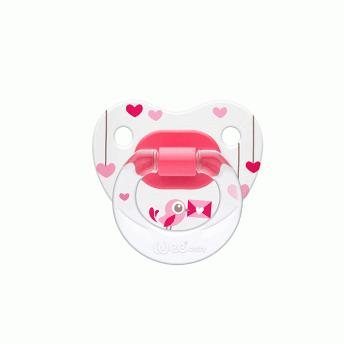 УИ БЕЙБИ ОРТОДОНТСКА ЗАЛЪГАЛКА PATTERNED 6-18 месеца 834 / WEE BABY PATTERNED ORTHODONTICAL SOOTHER 6 - 18 months 834