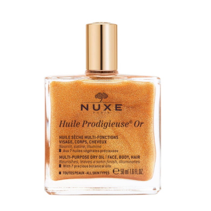 НУКС МУЛТИФУНКЦИОНАЛНО СУХО МАСЛО СЪС ЗЛАТНИ ЧАСТИЦИ 50 мл. / NUXE HUILE PRODIGIEUSE OR