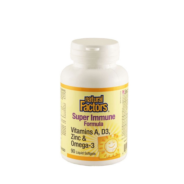 НАТУРАЛ ФАКТОРС СУПЕР ИМУН ФОРМУЛА капсули 90 броя / NATURAL FACTORS SUPER IMMUNE FORMULA
