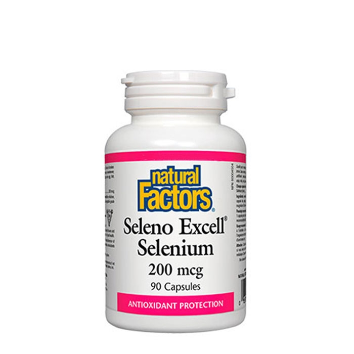 НАТУРАЛ ФАКТОР СЕЛЕН капсули 200 мкг 90 броя / NATURAL FACTORS SELENO EXCELL SELENIUM