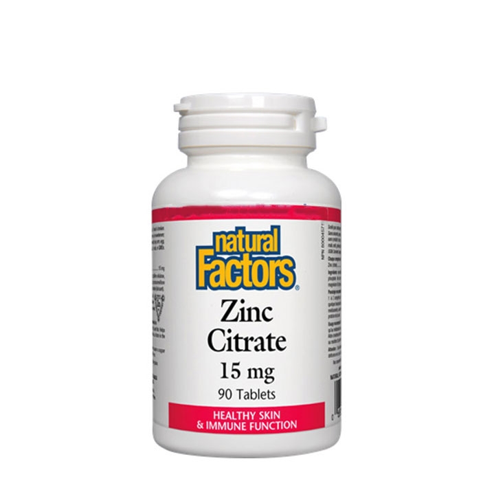 НАТУРАЛ ФАКТОРС ЦИНК таблетки 15 мг 90 броя / NATURAL FACTORS ZINC