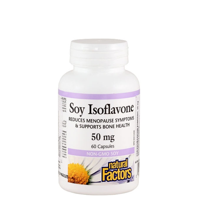 НАТУРАЛ ФАКТОРС СОЯ ИЗОФЛАВОНИ КОМПЛЕКС капсули 60 броя / NATURAL FACTORS SOY ISOFLAVONE COMPLEX