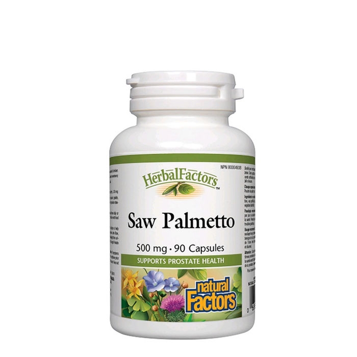 НАТУРАЛ ФАКТОРС САО ПАЛМЕТО капсули 500 мг 90 броя / NATURAL FACTORS SAW PALMETTO