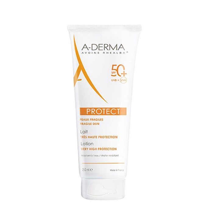 А-ДЕРМА ПРОТЕКТ СЛЪНЦЕЗАЩИТНО МЛЯКО SPF 50+ 250 мл. / A-DERMA PROTECT SUNSCREEN LOTION SPF 50+
