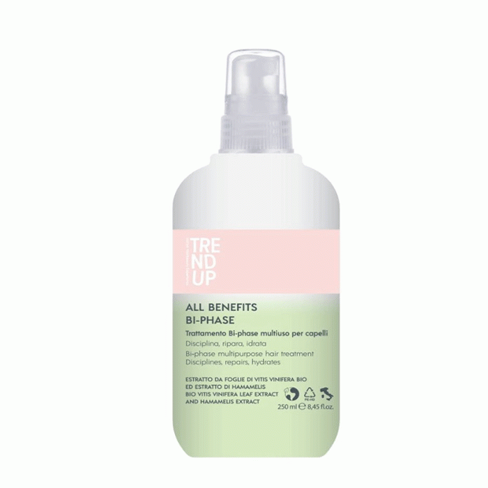 СПРЕЙ ЗА КОСА ALL BENEFITS BI-PHASE ТРЕНД ЪП 250 мл. / TREND UP ALL BENEFITS BI-PHASE HAIR SPRAY