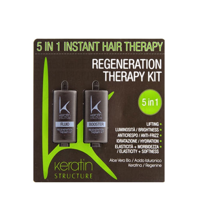 РЕГЕНЕРИРАЩА ТЕРАПИЯ ЗА КОСА КЕРАТИН СТРАКЧЪР 5 в 1 10+ 10 мл. / KERATIN STRUCTURE 5 IN 1 INSTANT HAIR THERAPY REGENERATION THERAPY KIT 10 +