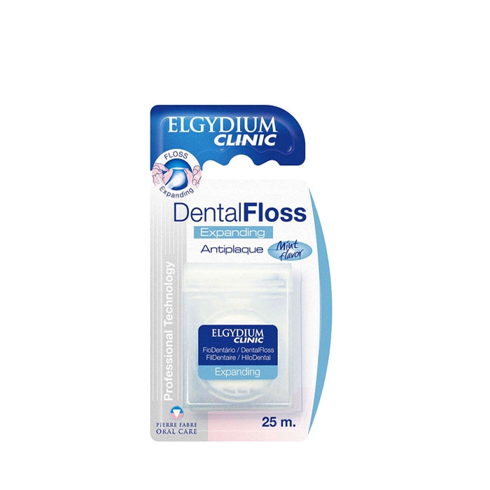 КОНЦИ ЗА ЗЪБИ ЕЛГИДИУМ ДЕНТАЛ ФЛОС 25 метра / ELGYDIUM CLINIC DENTAL FLOS