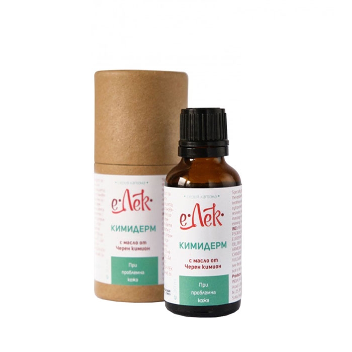 Е ЛЕК ХАТОНА КИМИДЕРМ С МАСЛО ОТ ЧЕРЕН КИМИОН 30 мл / E LEK KIMIREDM BLACK CUMIN OIL