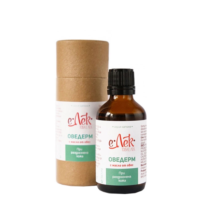 Е ЛЕК ХАТОНА ОВЕДЕРМ С МАСЛО ОТ ОВЕС 50 мл / E LEK OVEDERM WITH OAT OIL