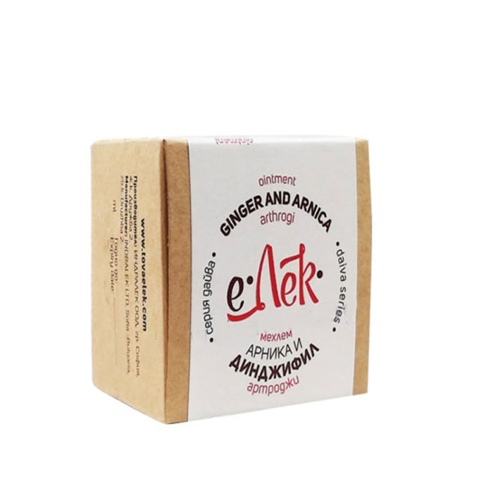 Е ЛЕК ДАЙВА МЕХЛЕМ С АРНИКА И ДЖИНДЖИФИЛ 20 мл / E LEK GINGER &amp; ARNICA BALM