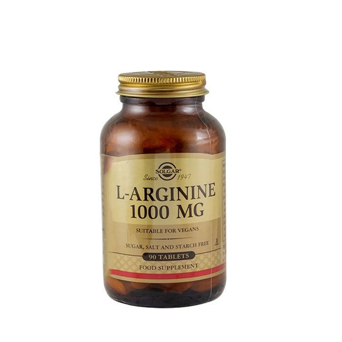 СОЛГАР L-АРГИНИН таблетки 1000 мг. 90 броя / SOLGAR L-ARGININE