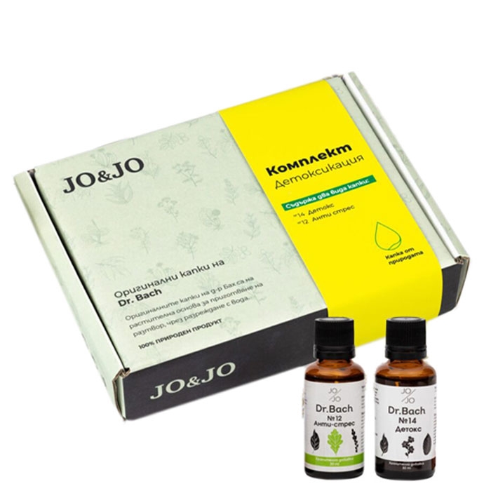 ДЖО ЕНД ДЖО КАПКИ НА ДР. БАХ КОМПЛЕКТ ДЕТОКСИКАЦИЯ / JO &amp; JO DR. BACH DROPS SET DETOXIFICATION