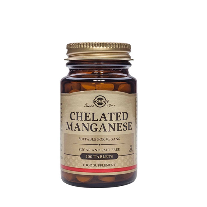 СОЛГАР МАНГАН таблетки 8 мг. 100 броя / SOLGAR CHELATED MANGANESE