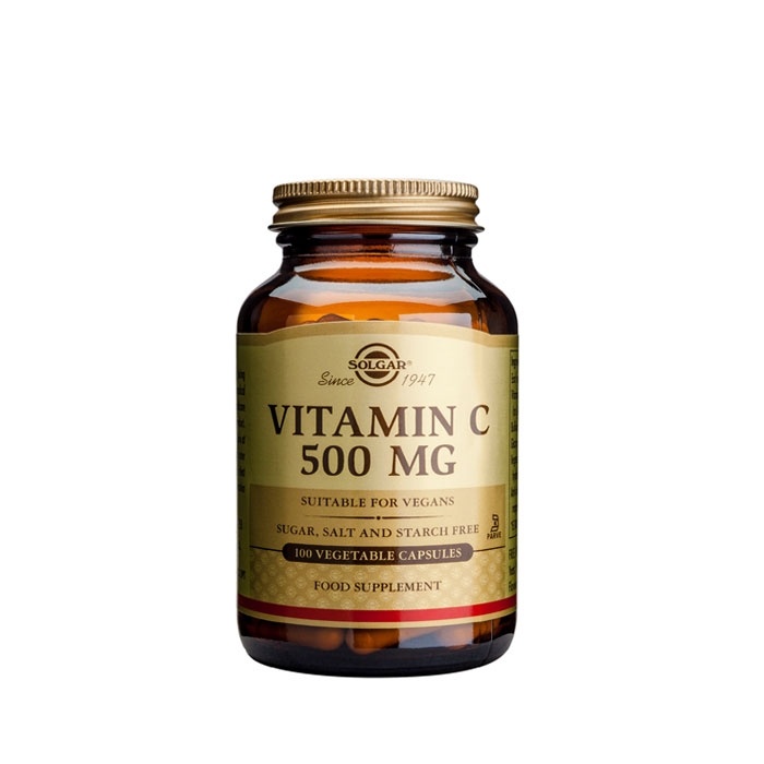 СОЛГАР ВИТАМИН C капсули 500 мг. 100 броя / SOLGAR VITAMIN C
