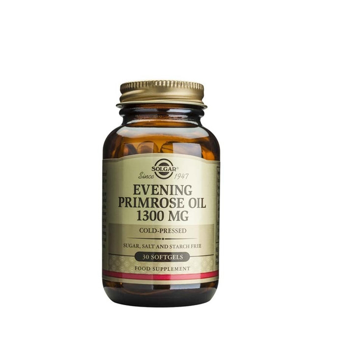 СОЛГАР МАСЛО ОТ ВЕЧЕРНА ИГЛИКА капсули 1300 мг. 30 броя / SOLGAR EVENING PRIMROSE OIL
