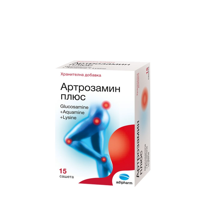 АРТРОЗАМИН ПЛЮС саше 15 броя / ADIPHARM ARTROZAMIN PLUS