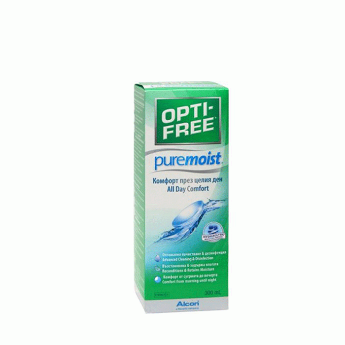 ОПТИ ФРИ ПЮР МОИСТ разтвор 300 мл. / ALCON OPTI FREE PUR MOIST