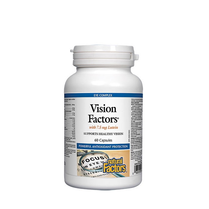 НАТУРАЛ ФАКТОРС ВИЖЪН ФАКТОРС капсули 60 броя / NATURAL FACTORS VISION FACTORS