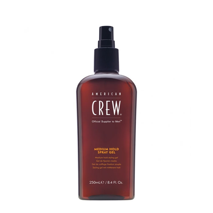 СПРЕЙ ГЕЛ СЪС СРЕДНА ФИКСАЦИЯ АМЕРИКАН КРЮ 250 мл. / AMERICAN CREW MEDIUM HOLD SPRAY GEL