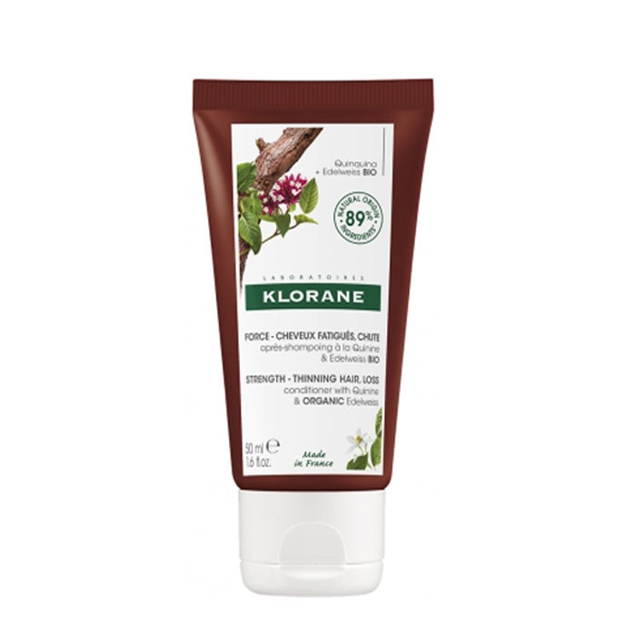 КЛОРАН БАЛСАМ С ХИНИН И ОРГАНИЧЕН ЕДЕЛВАЙС 200 мл. / KLORANE STRENGHT - THINING HAIR LOSS CONDITIONER WITH QUININE &amp; ORGANIC EDELWEISS