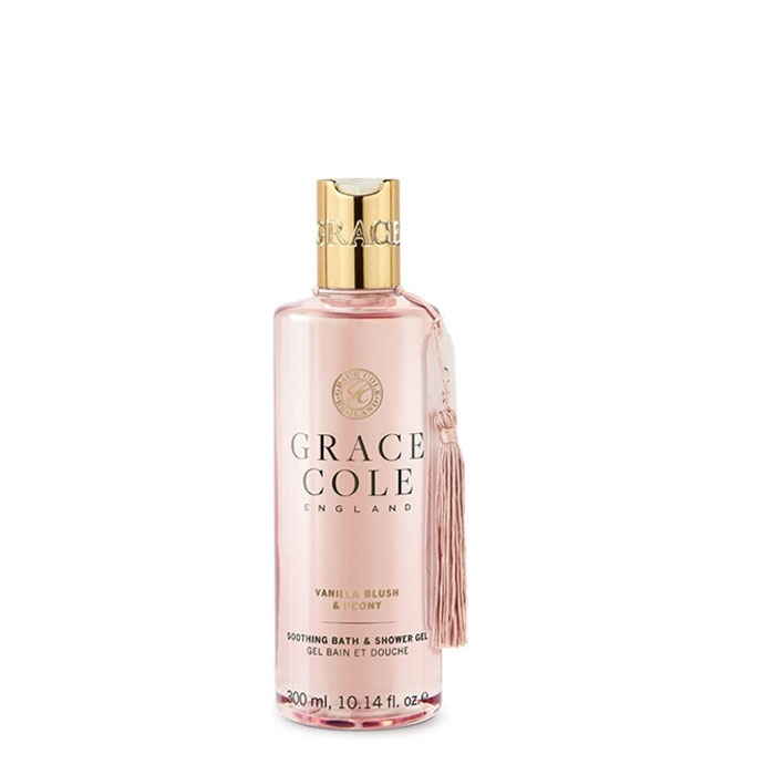 ГРЕЙС КОЛ УСПОКОЯВАЩ ДУШ ГЕЛ С ВАНИЛИЯ И БОЖУР 300 мл. / GRACE COLE VANILLA BLUSH &amp; PEONY SOOTHING BATH &amp; SHOWER GEL