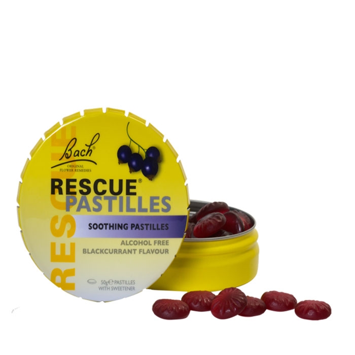 РЕСКЮ КАСИС пастили 50 гр. / RESCUE REMEDY PASTILLES BLACKCURRANT FLAVOUR