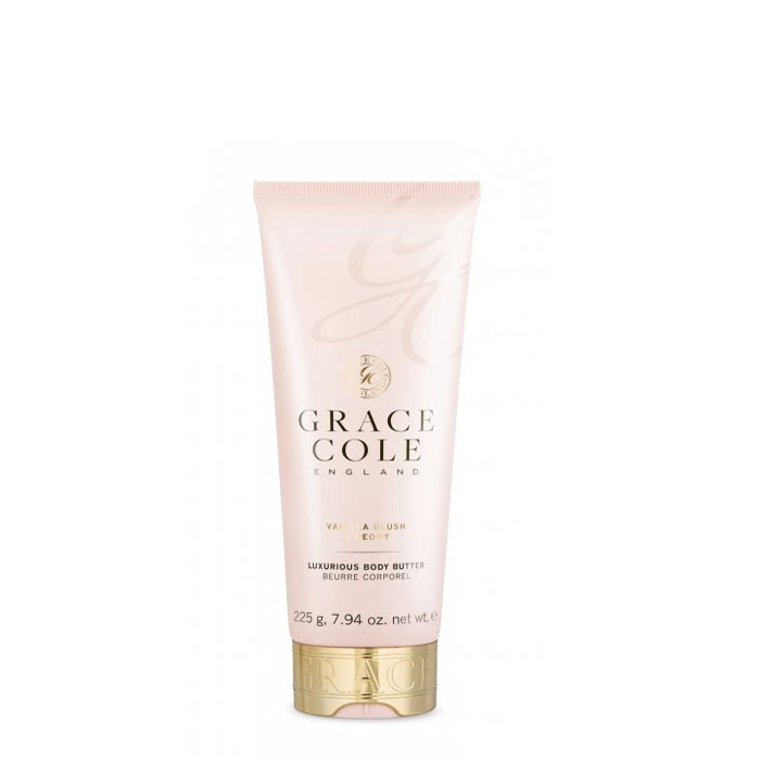 ГРЕЙС КОЛ РЕВИТАЛИЗИРАЩ СКРАБ ЗА ТЯЛО С ВАНИЛИЯ И БОЖУР 225 мл. / GRACE COLE VANILLA BLUSH &amp; PEONY BODY SCRUB