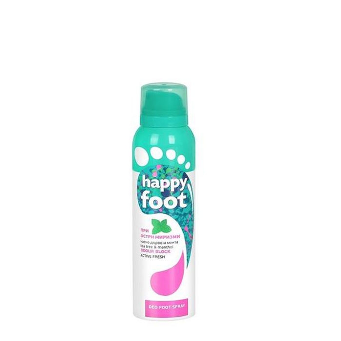 ДЕО СПРЕЙ ПРИ ОСТРИ МИРИЗМИ ХЕПИ ФУУТ 150 мл. / HAPPY FOOT ODOUR BLOCK ACTIVE FRESH DEO FOOT SPRAY