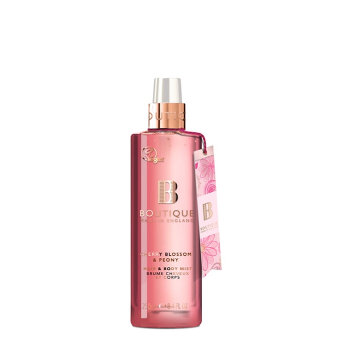 ГРЕЙС КОЛ БУТИК СПРЕЙ - МИСТ ЗА КОСА И ТЯЛО С ЧЕРЕША И БОЖУР 250 мл. / GRACE COLE BOUTIQUE SPRAY - HAIR AND BODY MIST WITH CHERRY AND PEONY