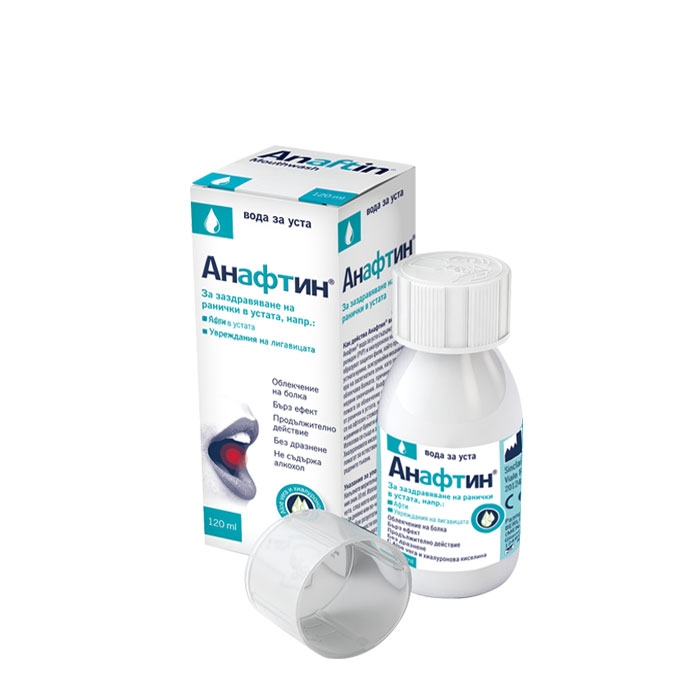 ВОДА ЗА УСТА АНАФТИН 3% 120 мл. / BERLIN CHEMIE ANAFTIN MOUTHWASH