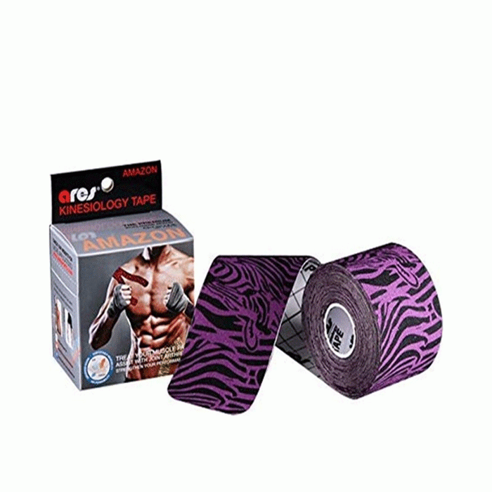 АРЕС АМАЗОН КИНЕЗИО ЛЕНТА ЗЕБРА 5 см / 5 м / ARES AMAZON KINESIO TAPE ZEBRA