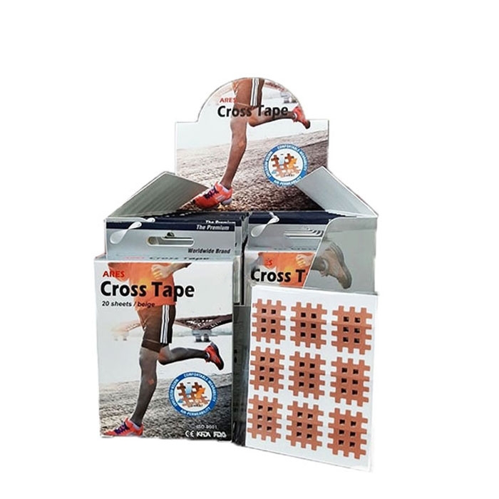 АРЕС КИНЕЗИО ЛЕНТА КРОСС ТЕЙП ТИП А 9 20 броя / ARES KINESIO TAPE CROSS TAPE TYPE А9