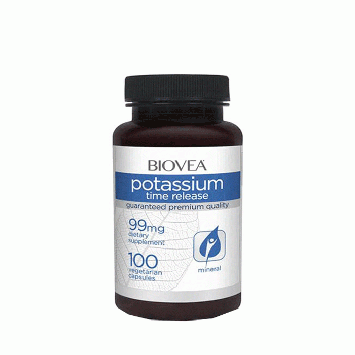 БИОВЕА ПОТАСИУМ TR капсули 99 мг. 100 броя / BIOVEA POTASSIUM TIME RELEASE