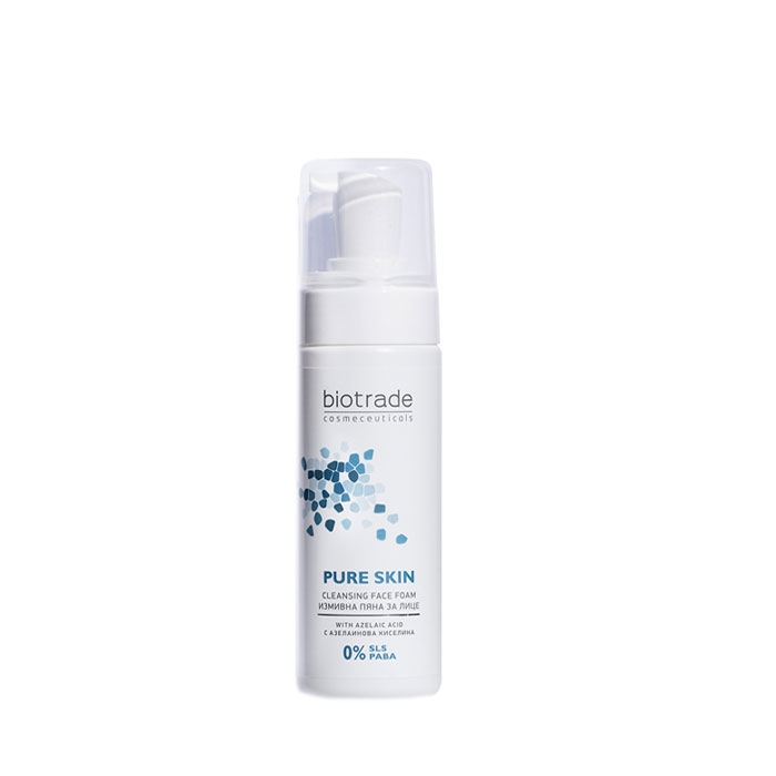 БИОТРЕЙД ПЮЪР СКИН ИЗМИВАЩА ПЯНА ЗА ЛИЦЕ 150 мл. / BIOTRADE PURE SKIN CLEANSING FACE FOAM