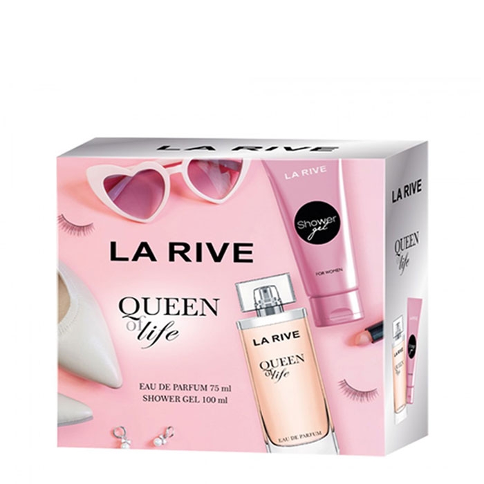 КОМПЛЕКТ ЛА РИВ QUEEN OF LIFE ПАРФЮМНА ВОДА 75 мл. + ДУШ ГЕЛ 100 мл. / LA RIVE SET QUEEN OF LIFE