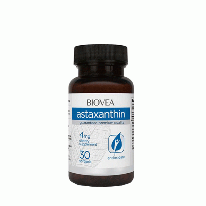БИОВЕА АСТАКСАНТИН капсули 4 мг. 30 броя / BIOVEA ASTAXANTHIN