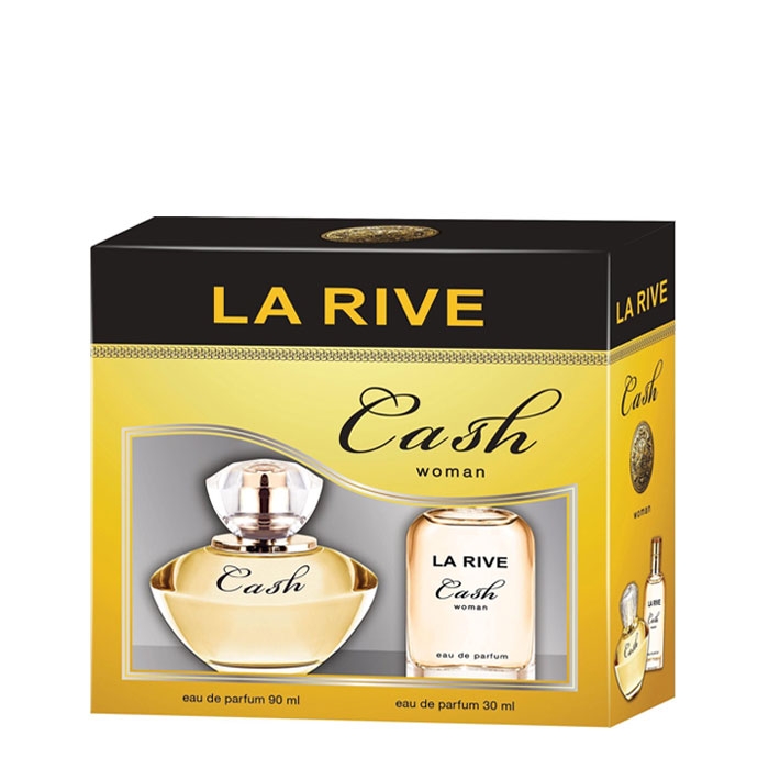 КОМПЛЕКТ ЛА РИВ CASH WOMAN ПАРФЮМНА ВОДА 90 мл. + ПАРФЮМНА ВОДА 30 мл. / LA RIVE CASH WOMAN EAU DE PARFUM + EAU DE PARFUM