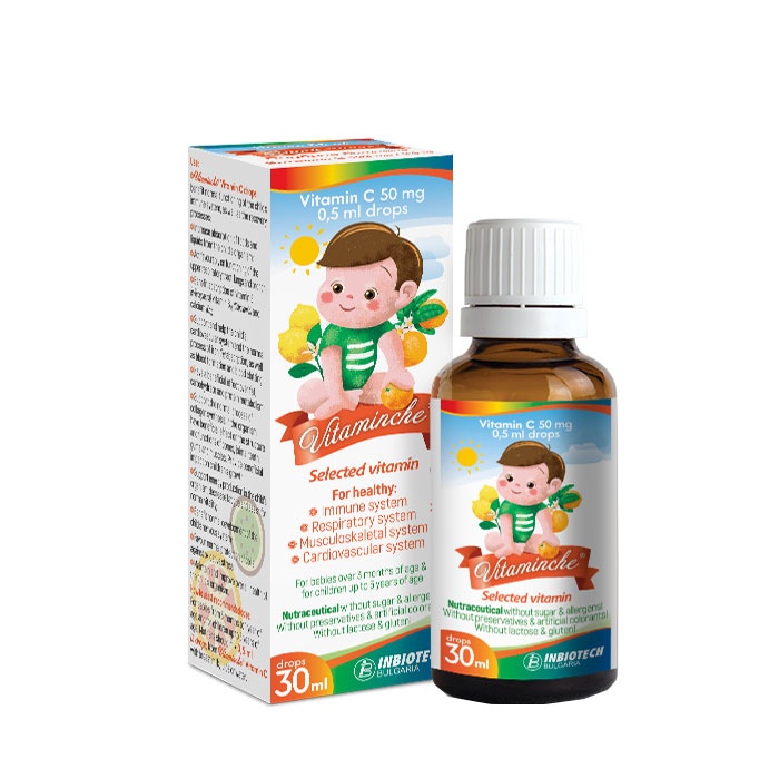 ВИТАМИНЧЕ ВИТАМИН С капки 50 мг.-0.5 мл. 30 мл. / VITAMINCHE VITAMIN C