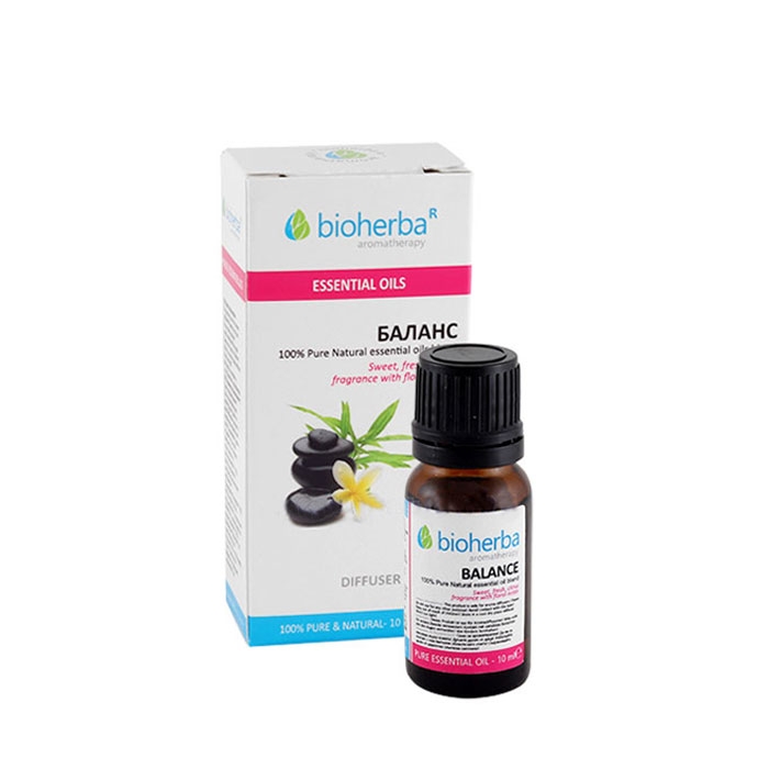 БИОХЕРБА АРОМА КОМПОЗИЦИЯ ОТ МАСЛА БАЛАНС 10 мл. / BIOHERBA ESSENTIAL OIL BLEND BALANCE