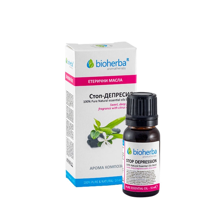 БИОХЕРБА АРОМА КОМПОЗИЦИЯ ОТ МАСЛА СТОП-ДЕПРЕСИЯ 10 мл / BIOHERBA ESSENTIAL OIL BLEND STOP DEPRESSION